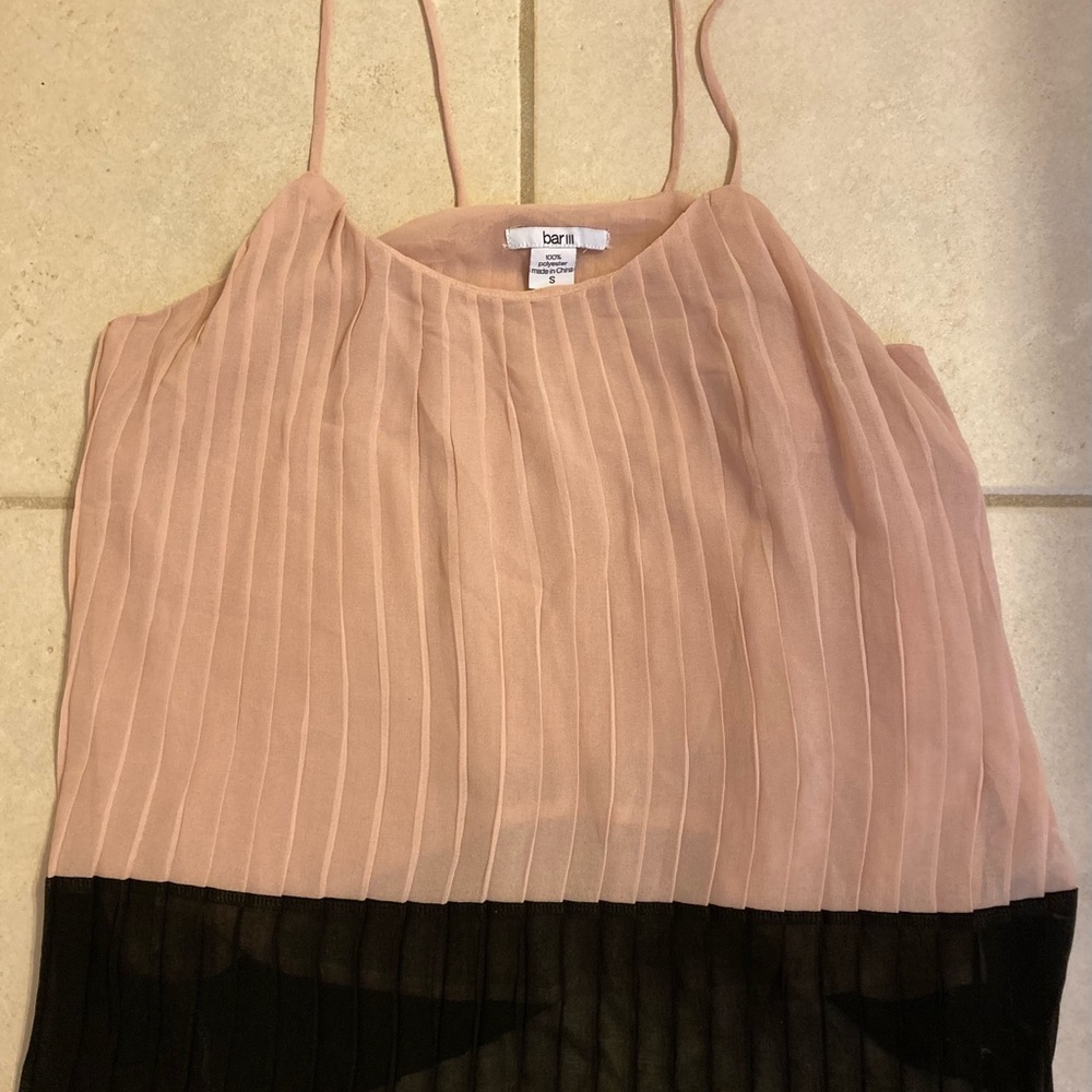 Bar III Pleated Top
